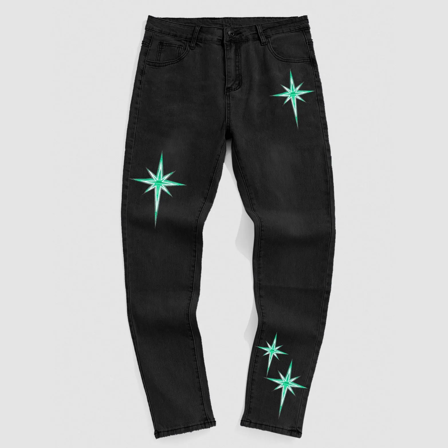 Retro Loose Hip Hop Casual Denim Trousers