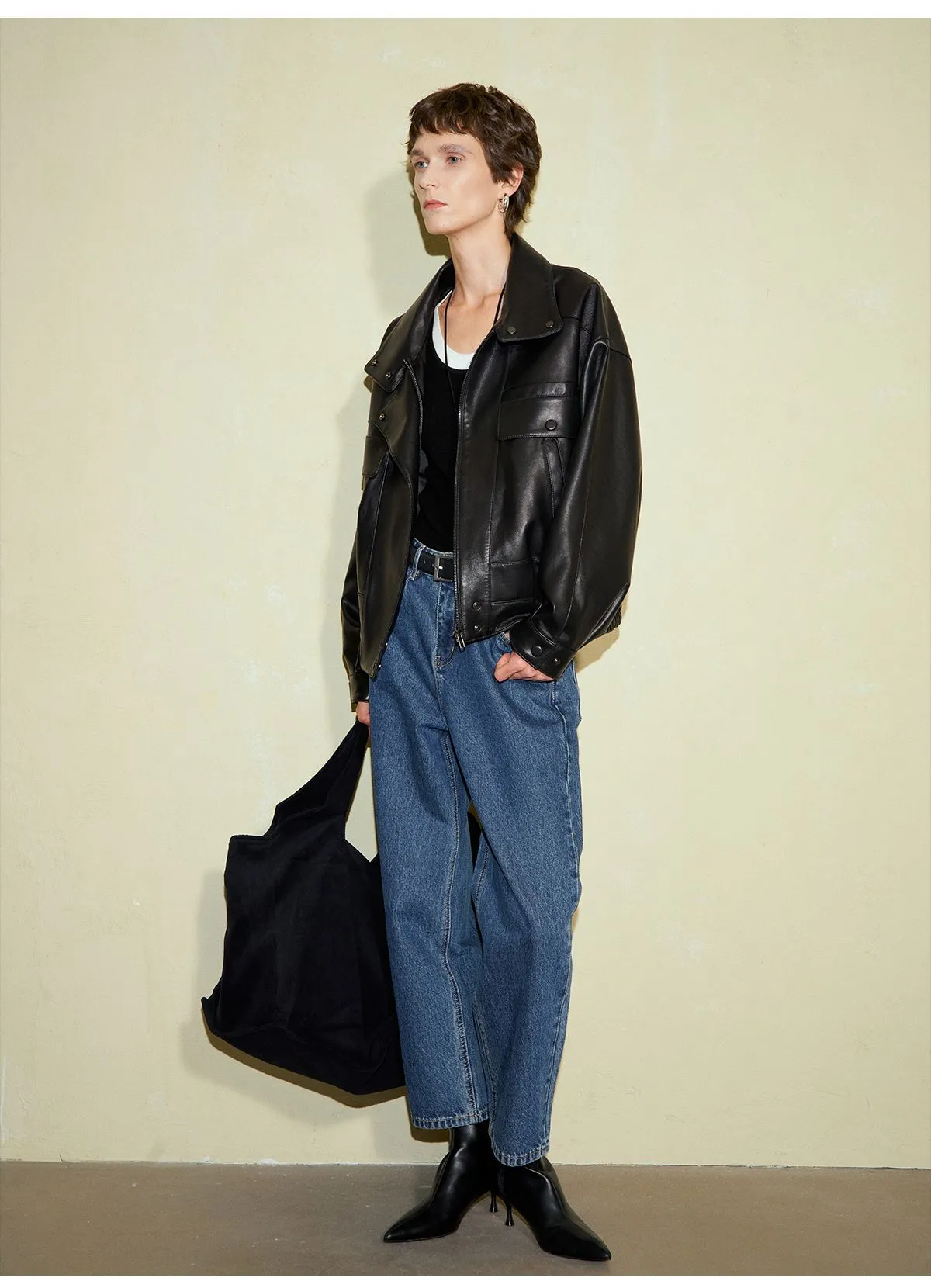 Retro Modern Sheepskin Jacket