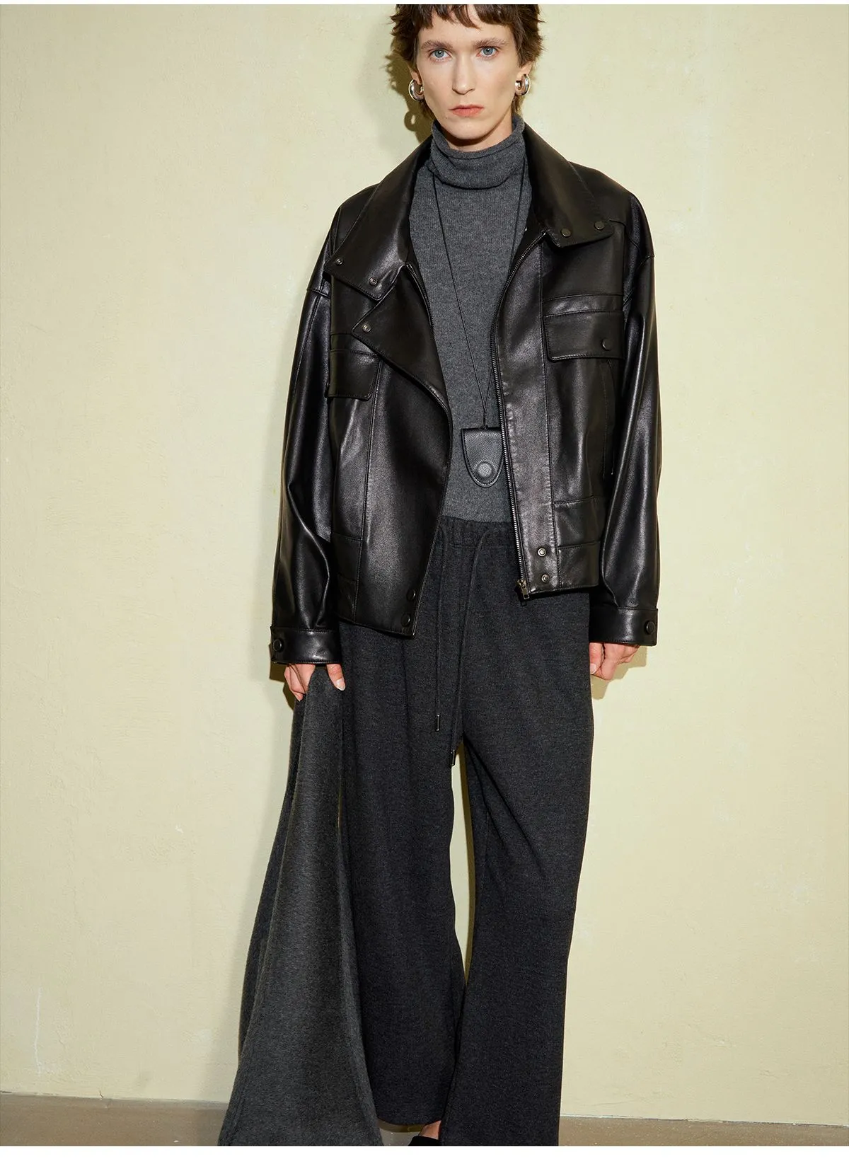 Retro Modern Sheepskin Jacket