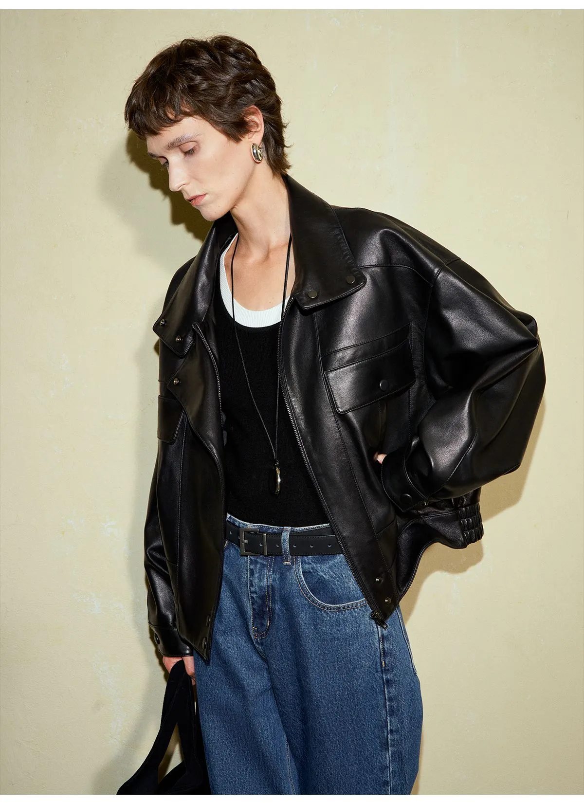 Retro Modern Sheepskin Jacket