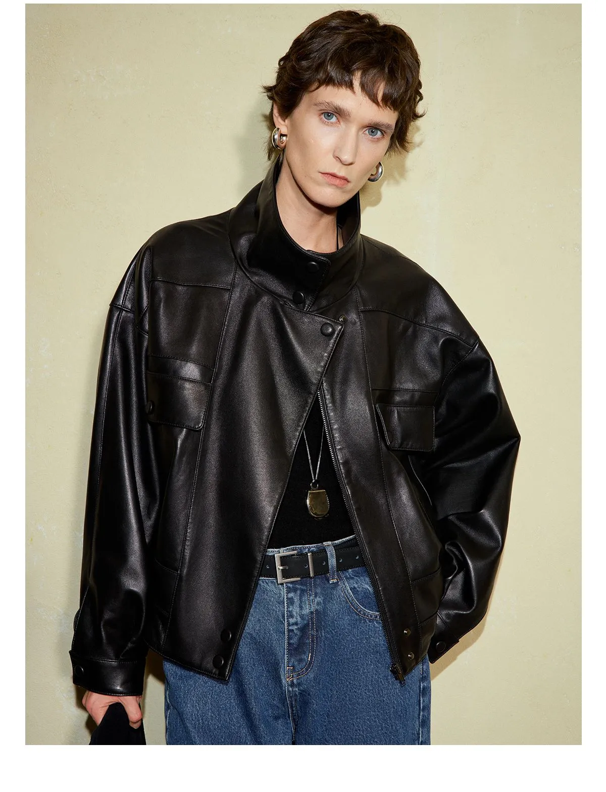 Retro Modern Sheepskin Jacket