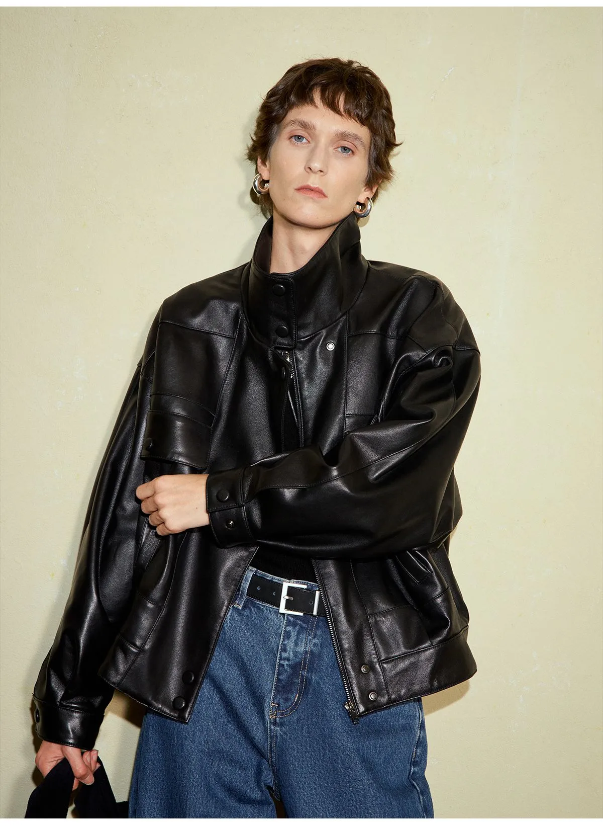 Retro Modern Sheepskin Jacket