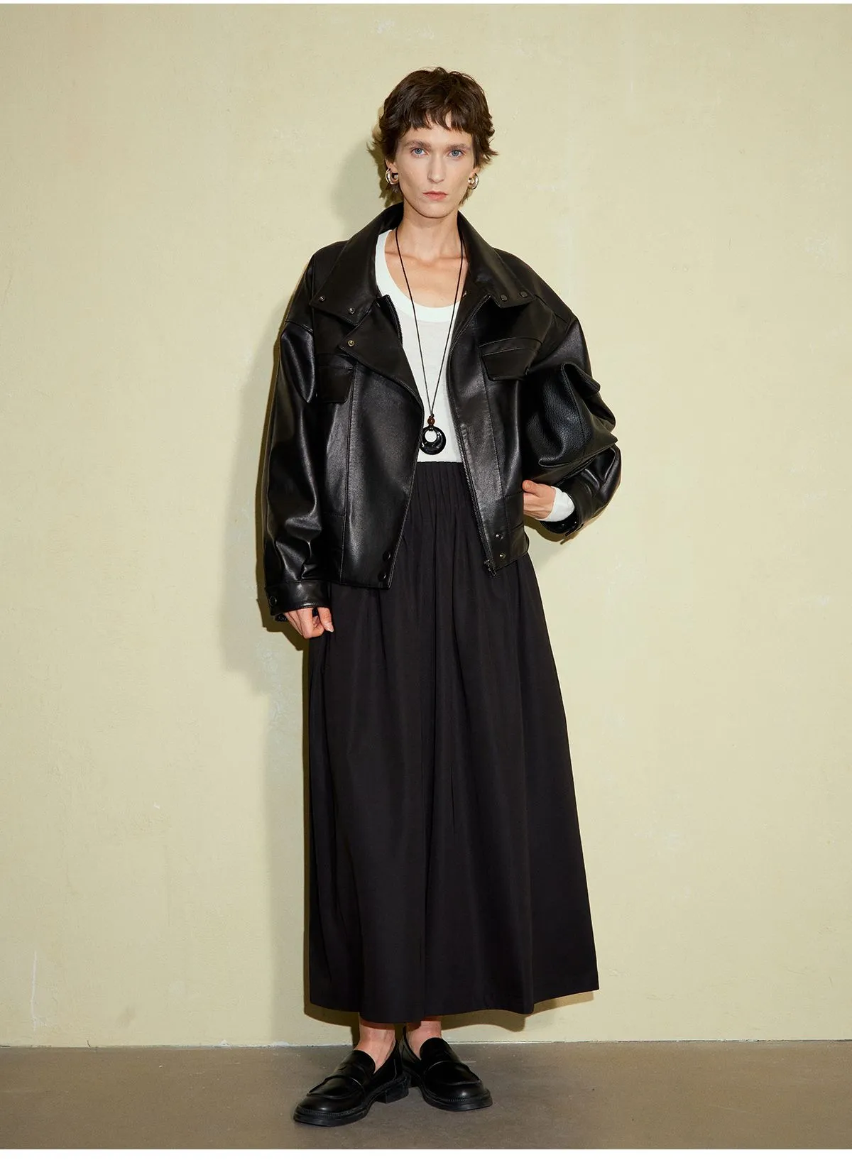 Retro Modern Sheepskin Jacket