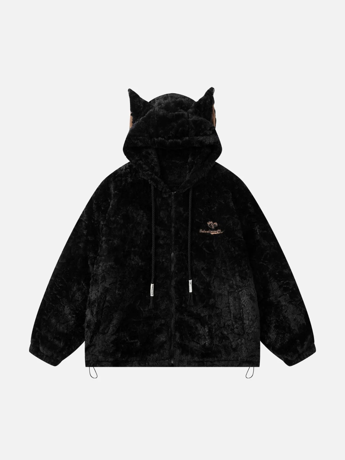 Rimiro - Plush Ear Hoodie Jacket