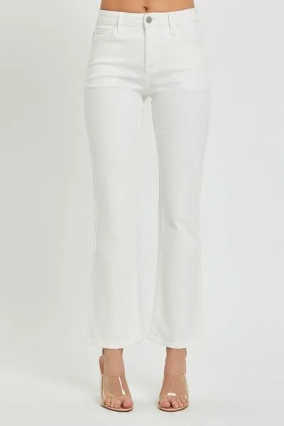 RISEN Full Size Mid Rise Jeans with Pockets ONLINE EXCLUSIVE