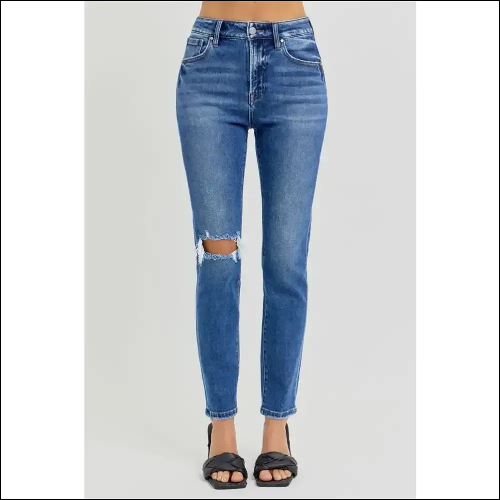Risen High Rise Jeans: Because your Confidence Deserves to Look Distressed! 😎🎉