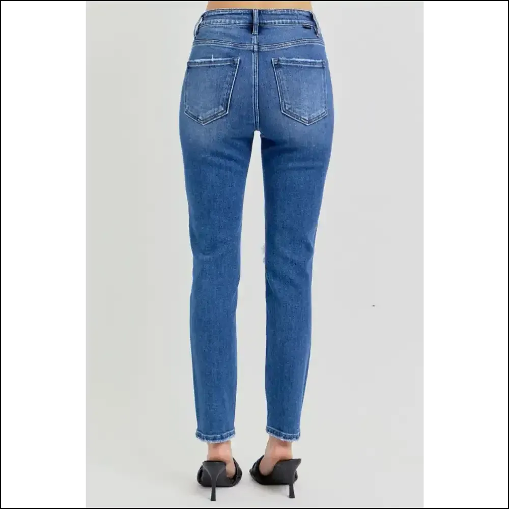 Risen High Rise Jeans: Because your Confidence Deserves to Look Distressed! 😎🎉