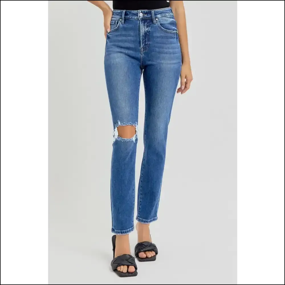 Risen High Rise Jeans: Because your Confidence Deserves to Look Distressed! 😎🎉