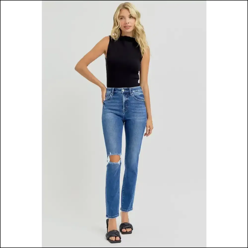 Risen High Rise Jeans: Because your Confidence Deserves to Look Distressed! 😎🎉