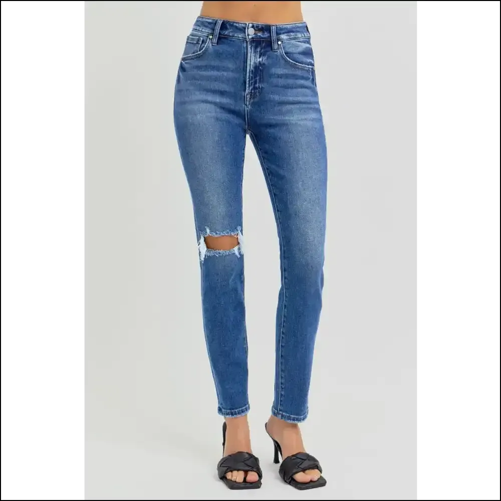 Risen High Rise Jeans: Because your Confidence Deserves to Look Distressed! 😎🎉