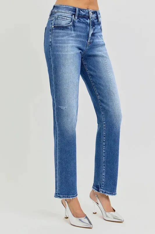 RISEN Mid Rise Ankle Tapered Jeans 0-15