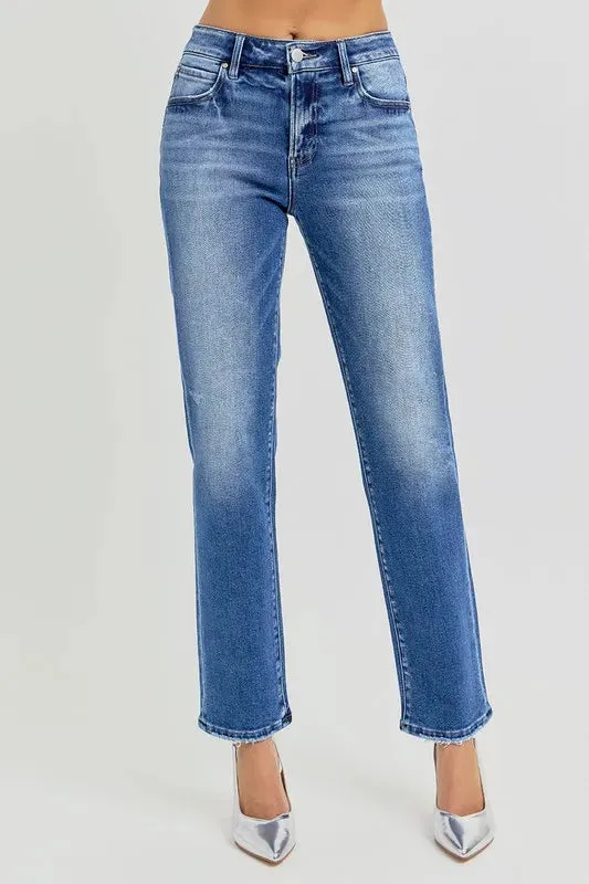 RISEN Mid Rise Ankle Tapered Jeans 0-15