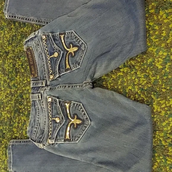 Rock Revival Kate Skinny Low Rise Sequin Pockets Size 26