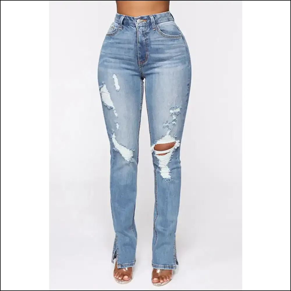Rock your Style: Needful Things Chic Distressed Slit Jeans for Fabulous You! 😍