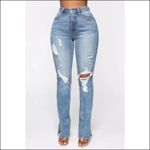 Rock your Style: Needful Things Chic Distressed Slit Jeans for Fabulous You! 😍