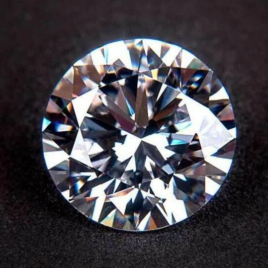 Round Cut Loose Moissanite Stone | White D Color VVS1 | Loose Moissanite with Certificate