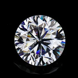 Round Cut Loose Moissanite Stone | White D Color VVS1 | Loose Moissanite with Certificate