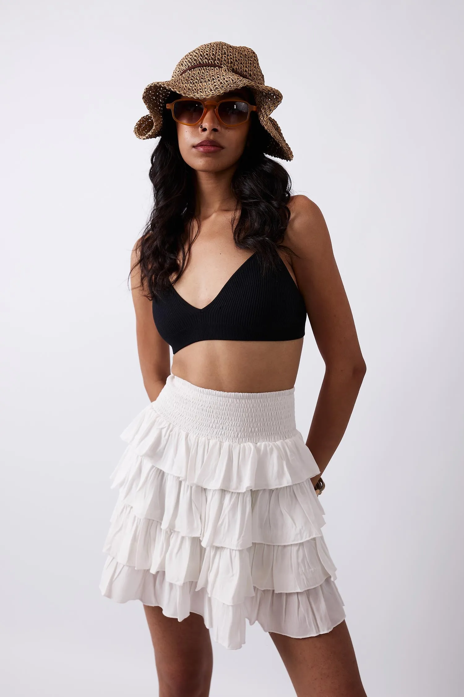 Ruffle Mini Skirt - Mitcha Label
