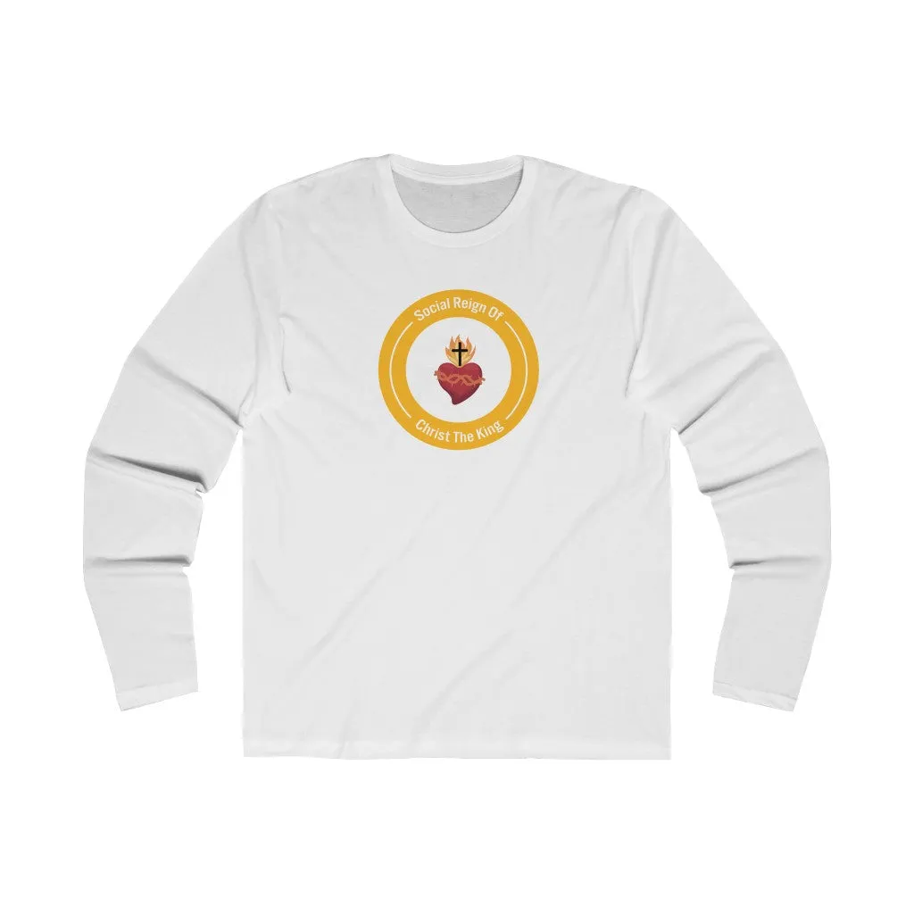 Sacred Heart Christian Catholic Mens Long Sleeve Shirt