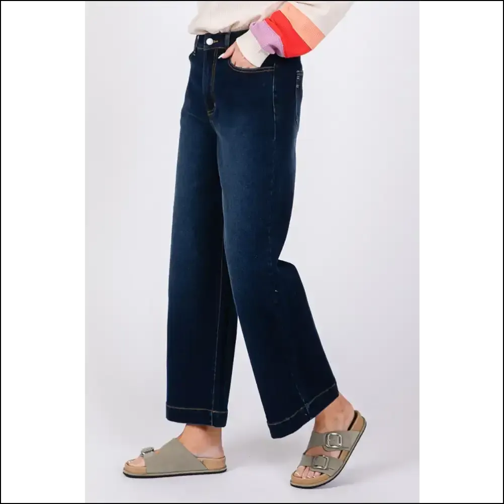 Sage   Fig High Waist Wide Leg Jeans: Because Comfort is the New Black! 💁‍♀️👖