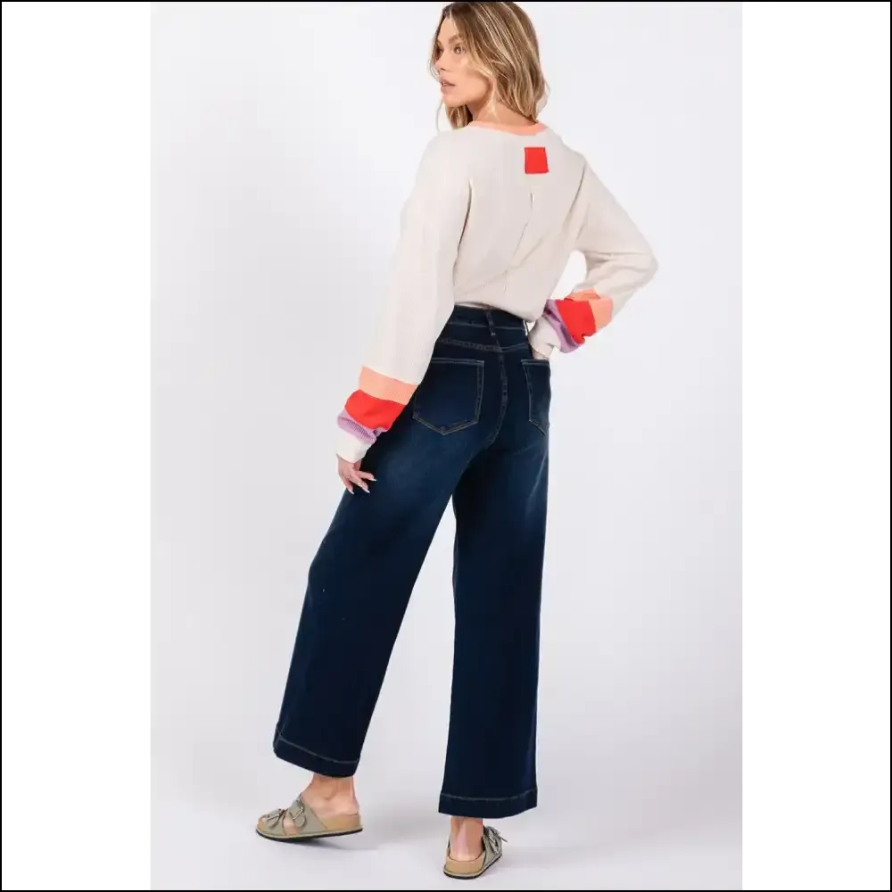 Sage   Fig High Waist Wide Leg Jeans: Because Comfort is the New Black! 💁‍♀️👖