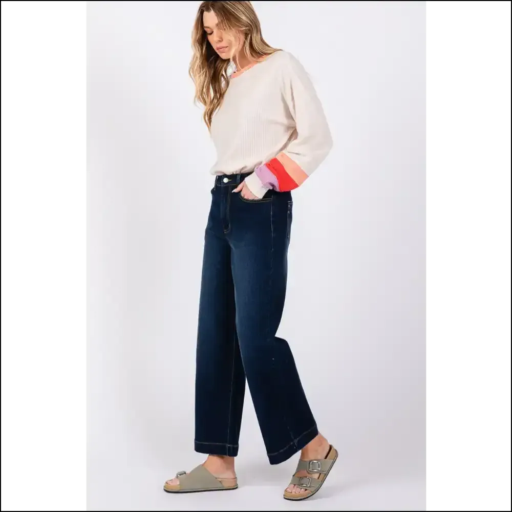 Sage   Fig High Waist Wide Leg Jeans: Because Comfort is the New Black! 💁‍♀️👖