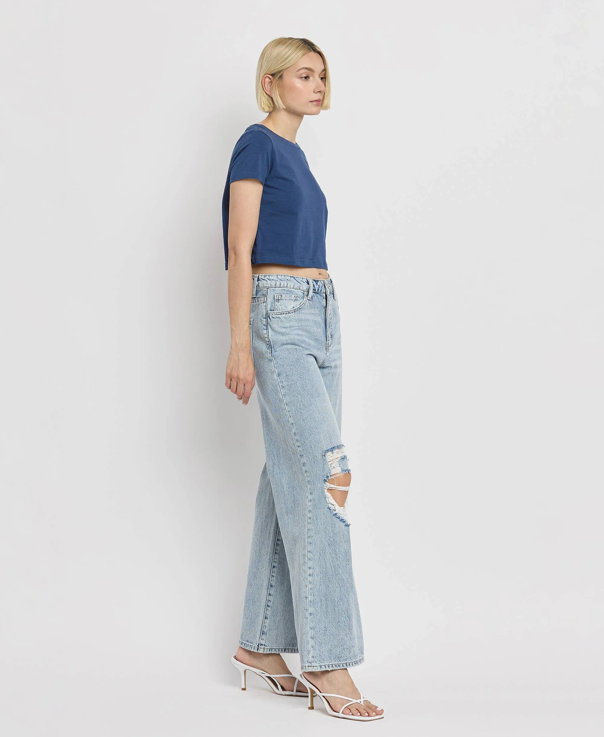 SCARLETT High Rise Wide Leg Jeans