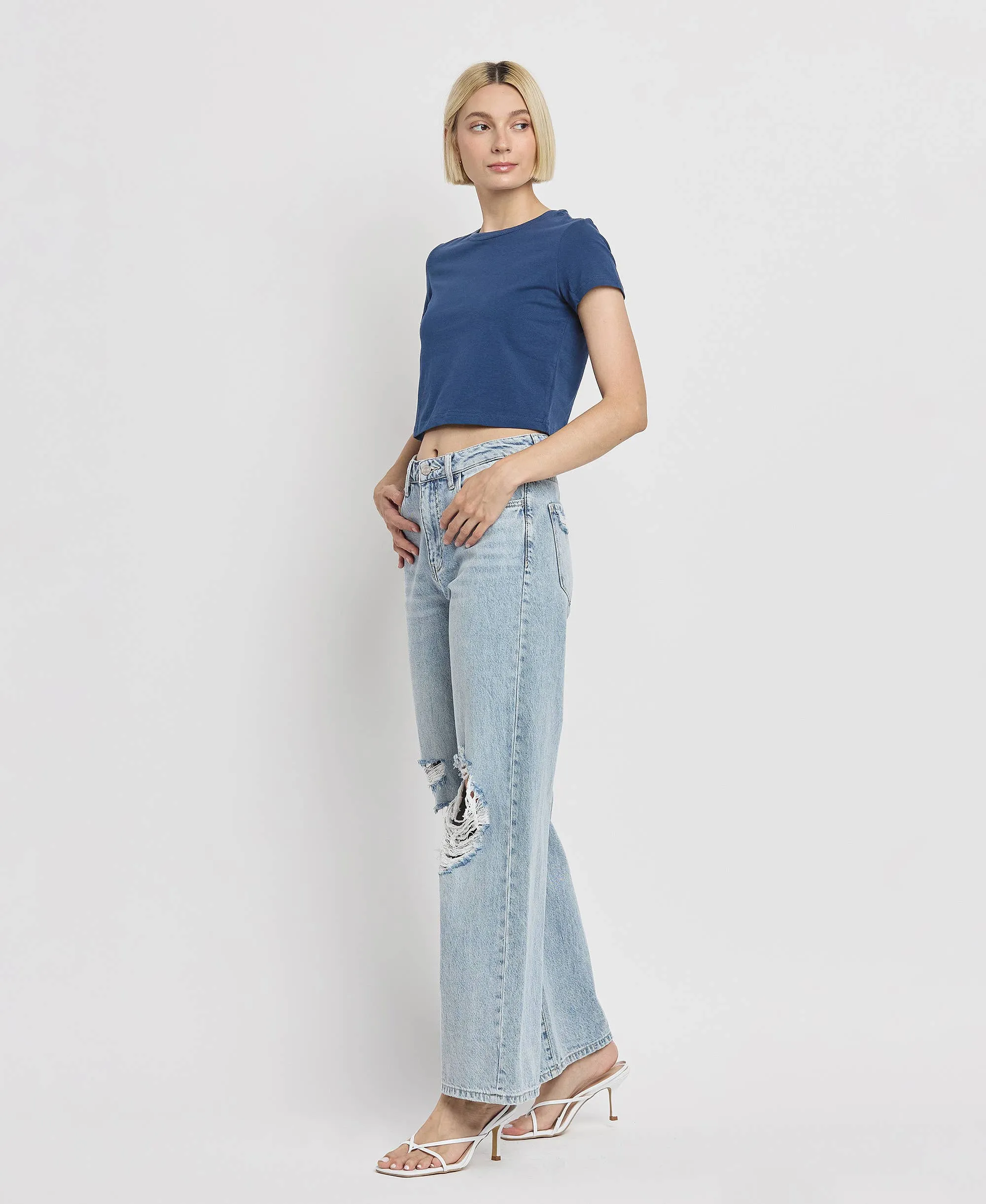 SCARLETT High Rise Wide Leg Jeans