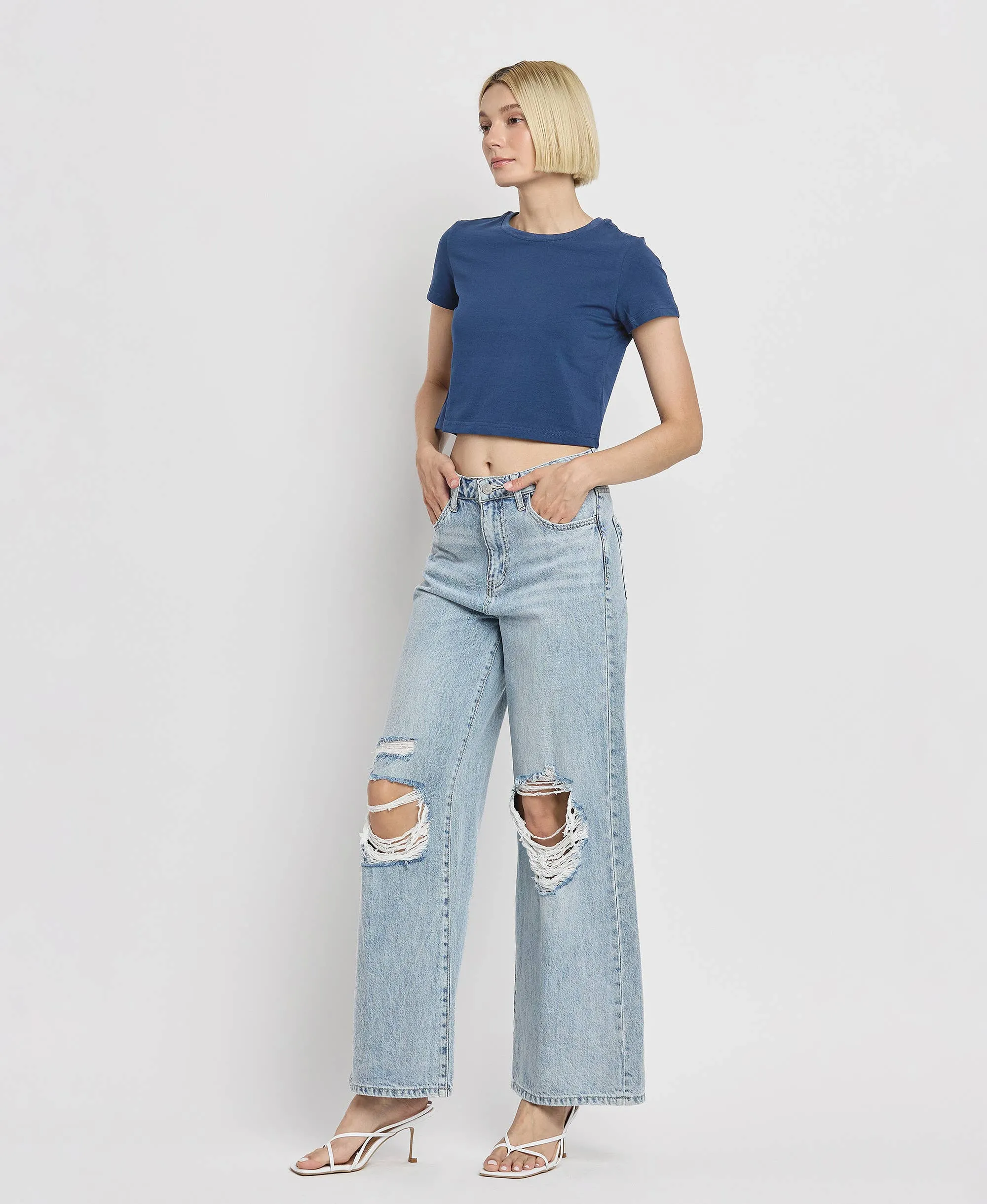 SCARLETT High Rise Wide Leg Jeans