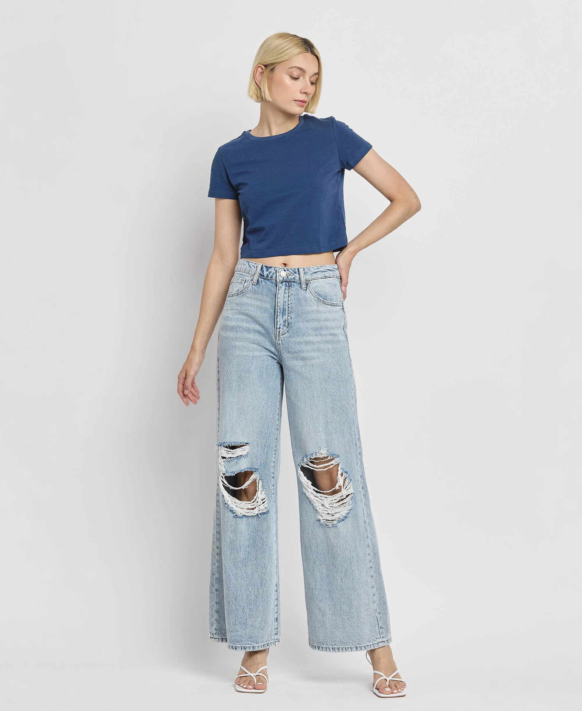 SCARLETT High Rise Wide Leg Jeans