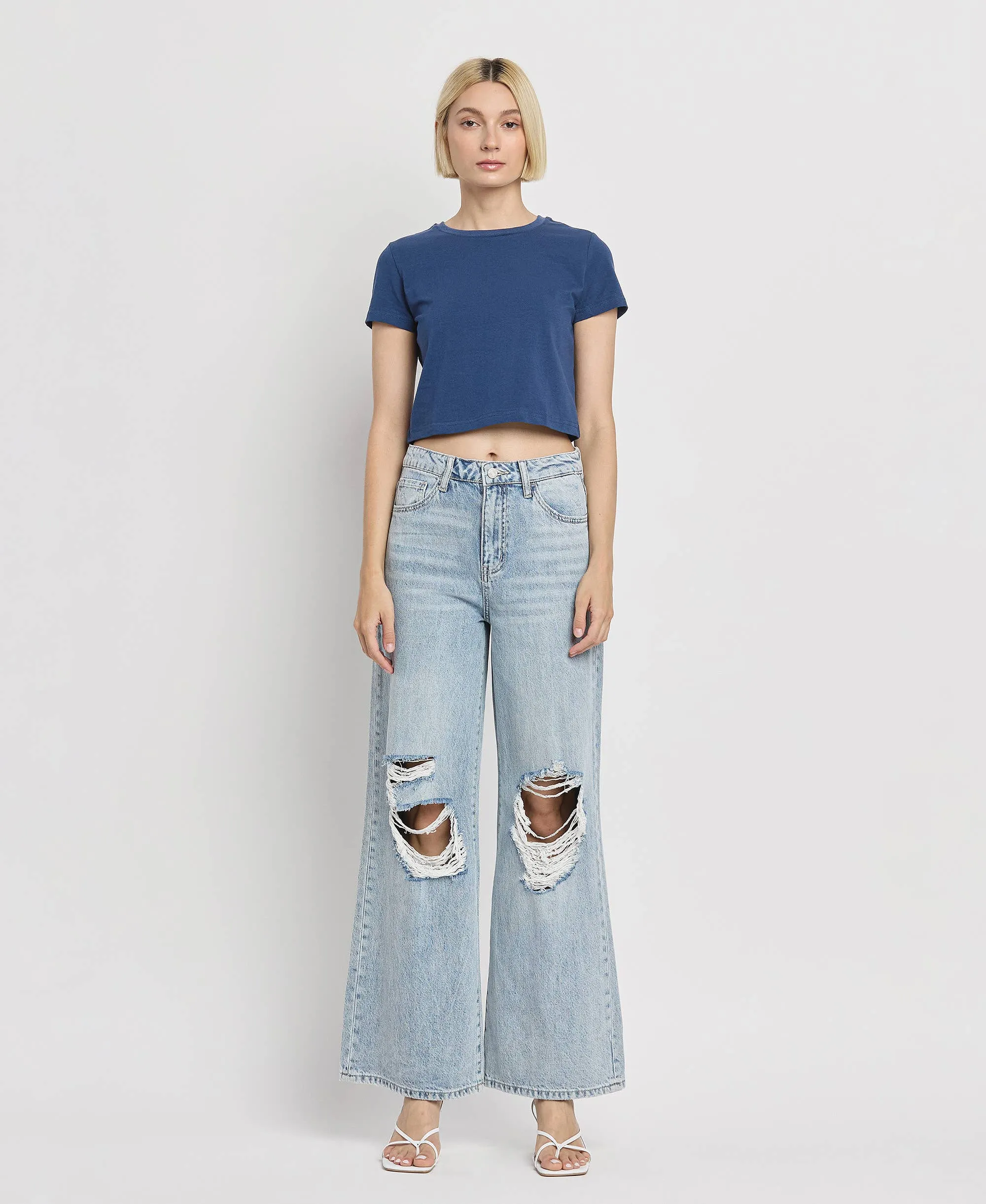 SCARLETT High Rise Wide Leg Jeans
