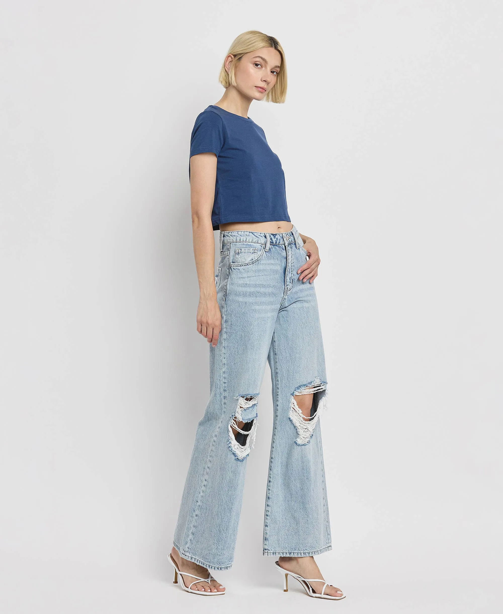 SCARLETT High Rise Wide Leg Jeans