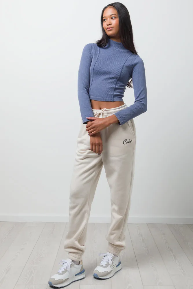 Seamless Long Sleeve Top Blue