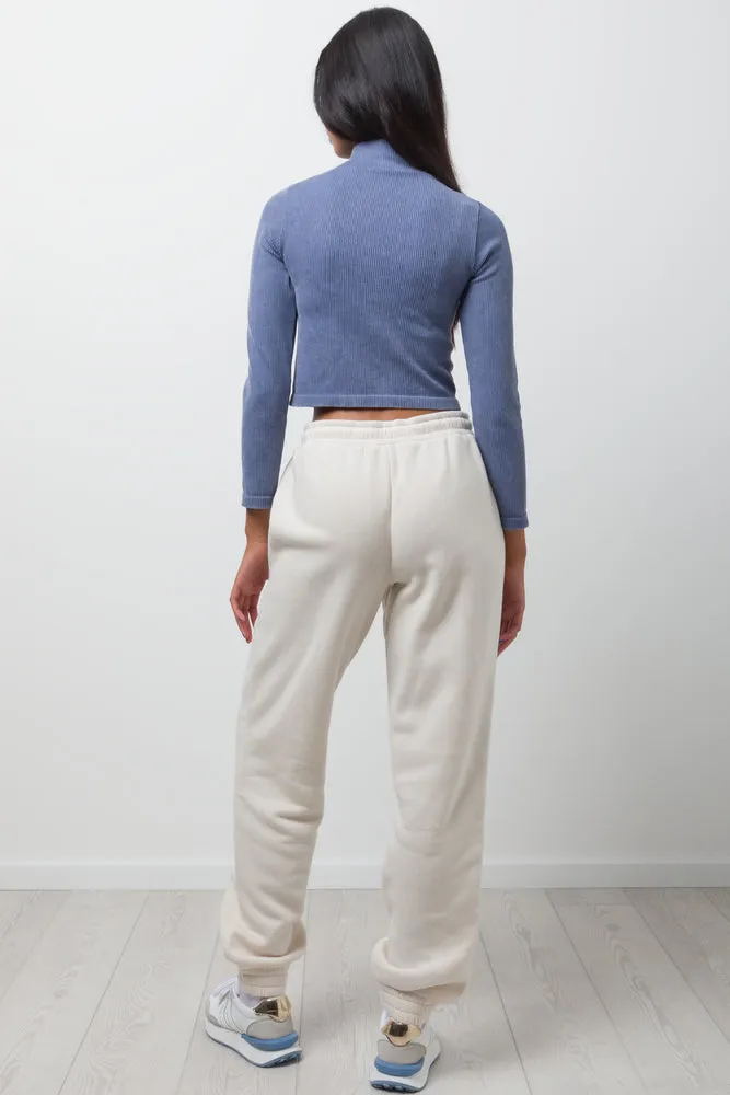 Seamless Long Sleeve Top Blue