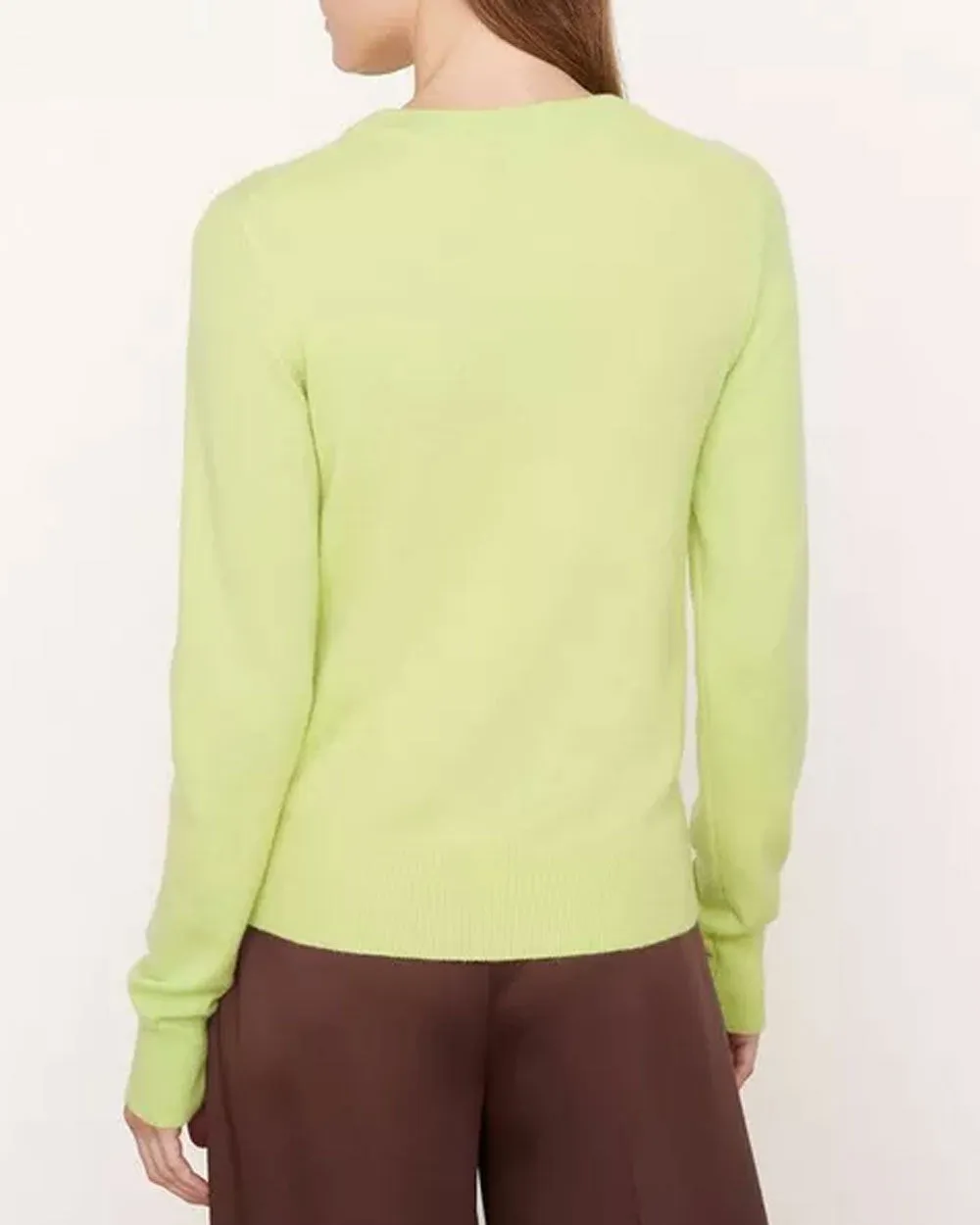 Serpentine Fitted High Crew Sweater