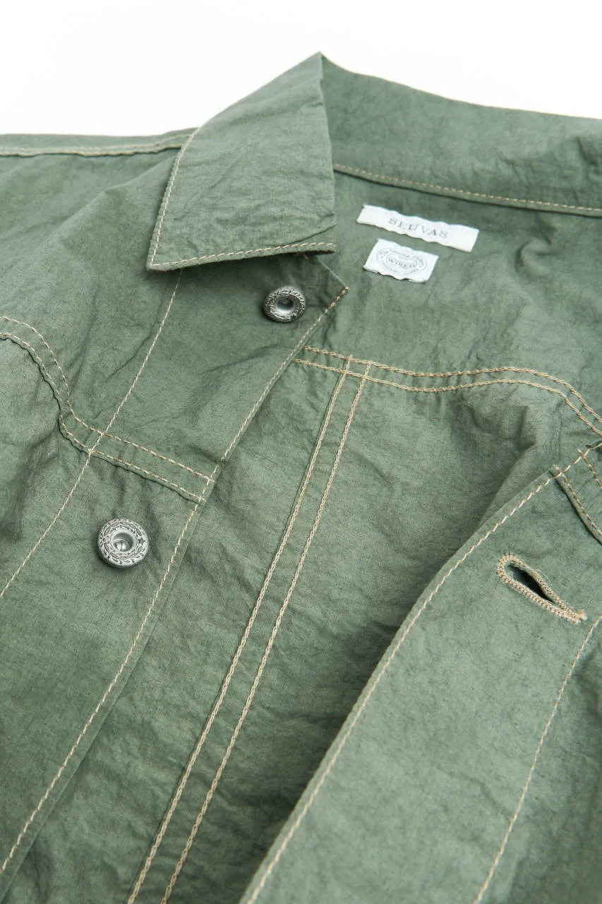 Seuvas Cotton/Linen Typewriter Light Trucker Jacket