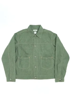 Seuvas Cotton/Linen Typewriter Light Trucker Jacket