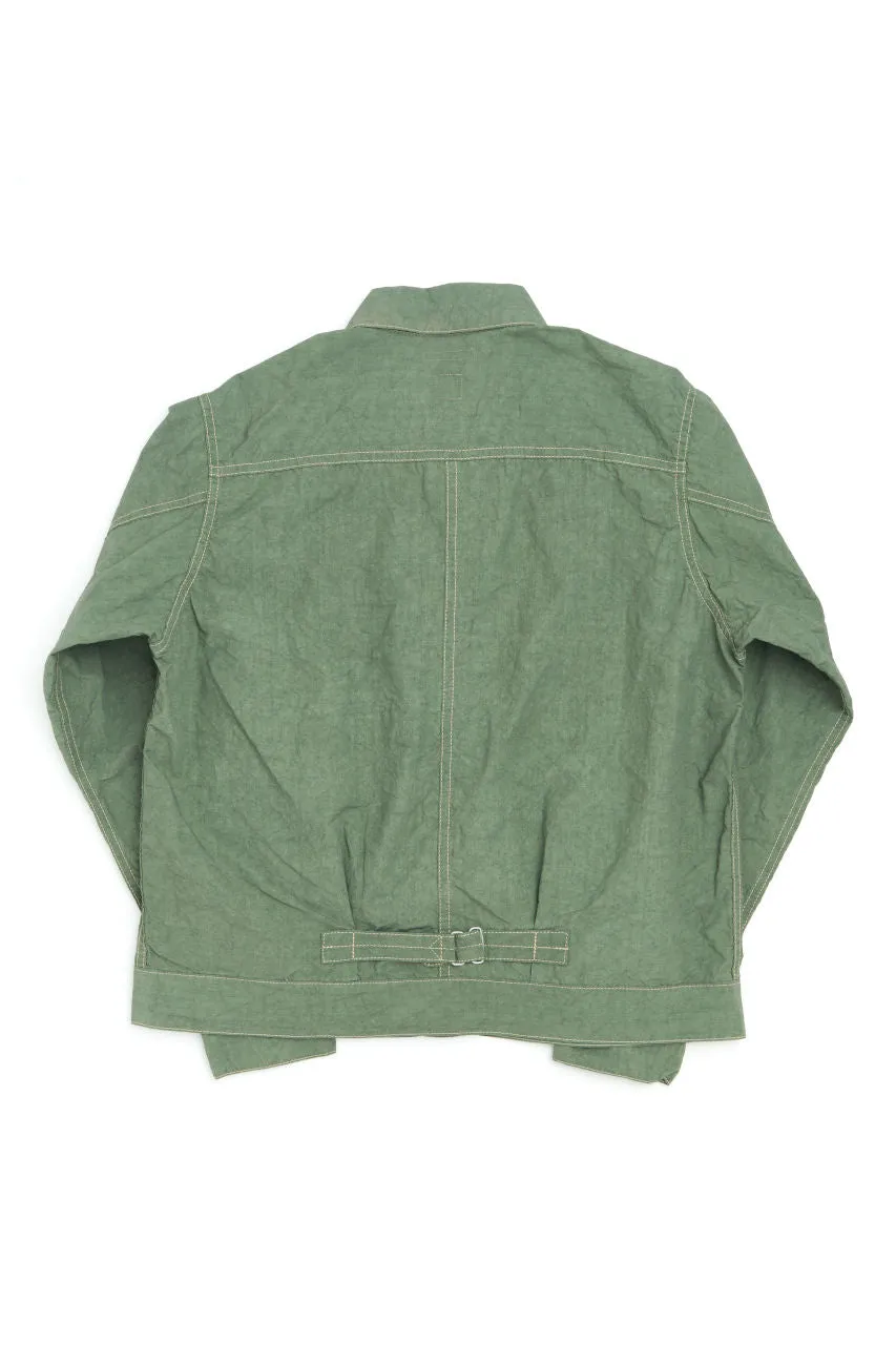 Seuvas Cotton/Linen Typewriter Light Trucker Jacket