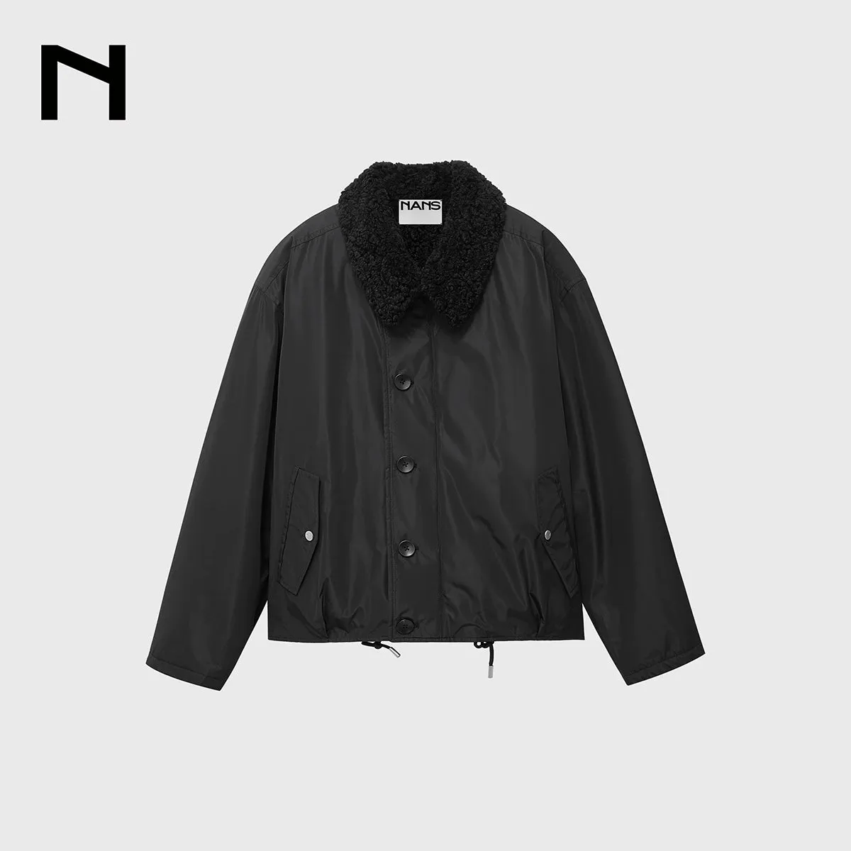 Shearling-Collared Quilted Jacket