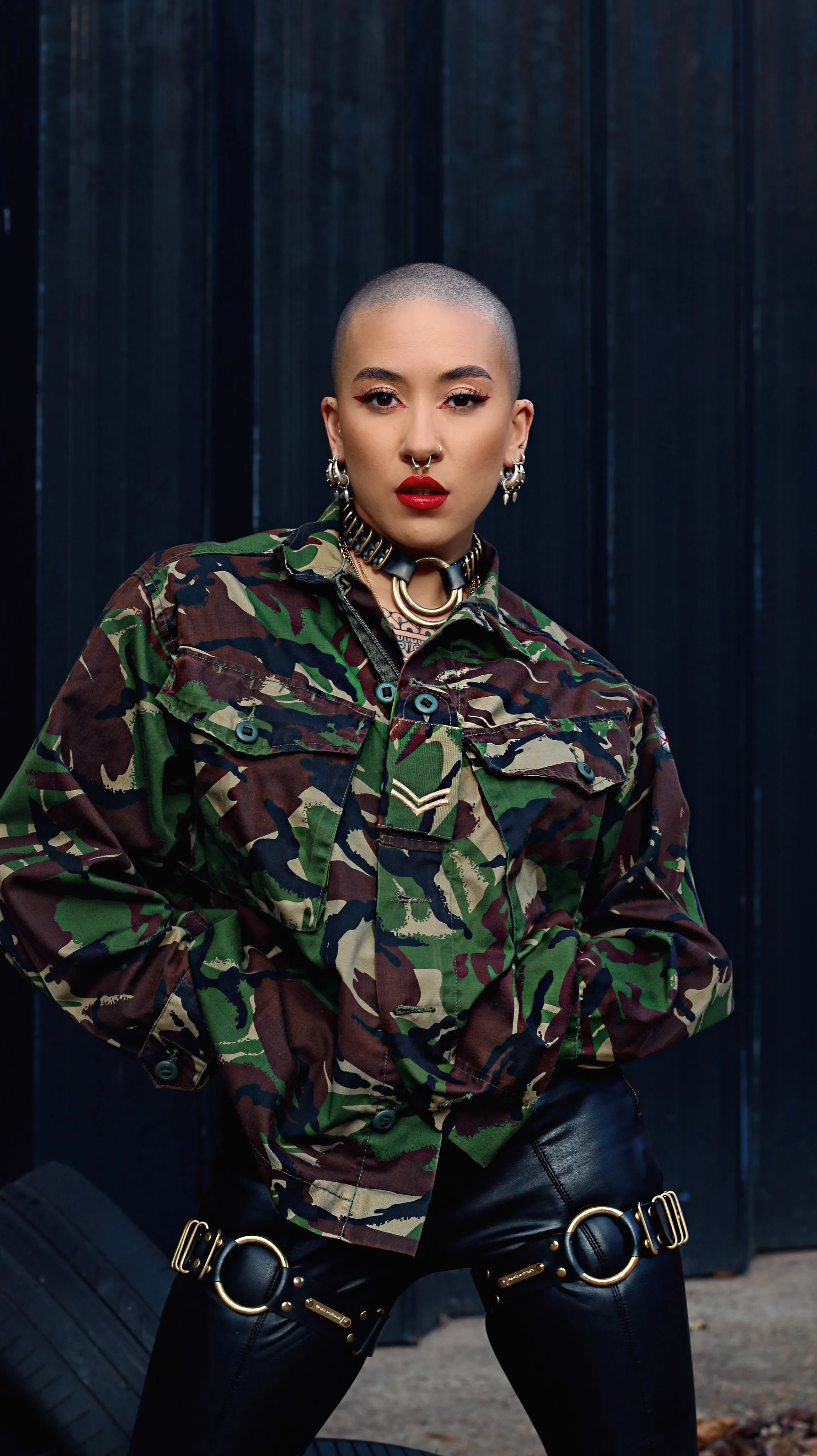 'Sinner Saint' Green Camo Jacket
