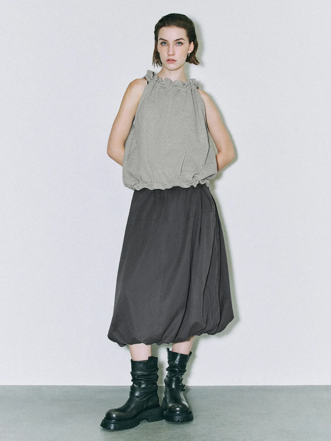 Slant Pocket Balloon Skirts