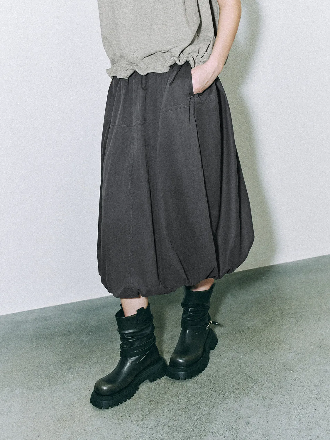 Slant Pocket Balloon Skirts