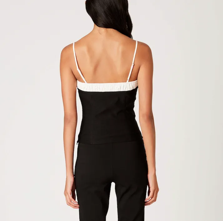 Sleeveless Bow Corset Top