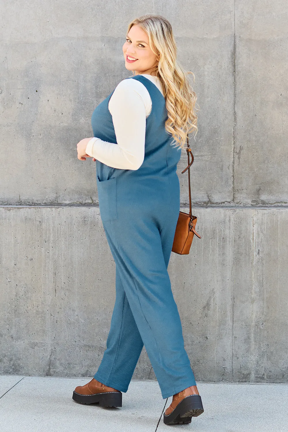 Sleeveless Straight Jumpsuit Sizes Small to 3XL