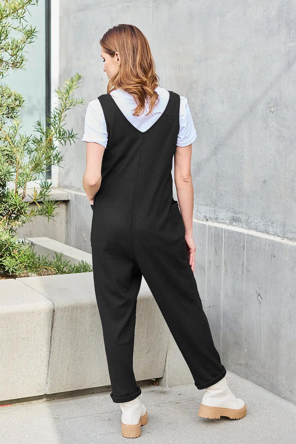 Sleeveless Straight Jumpsuit Sizes Small to 3XL