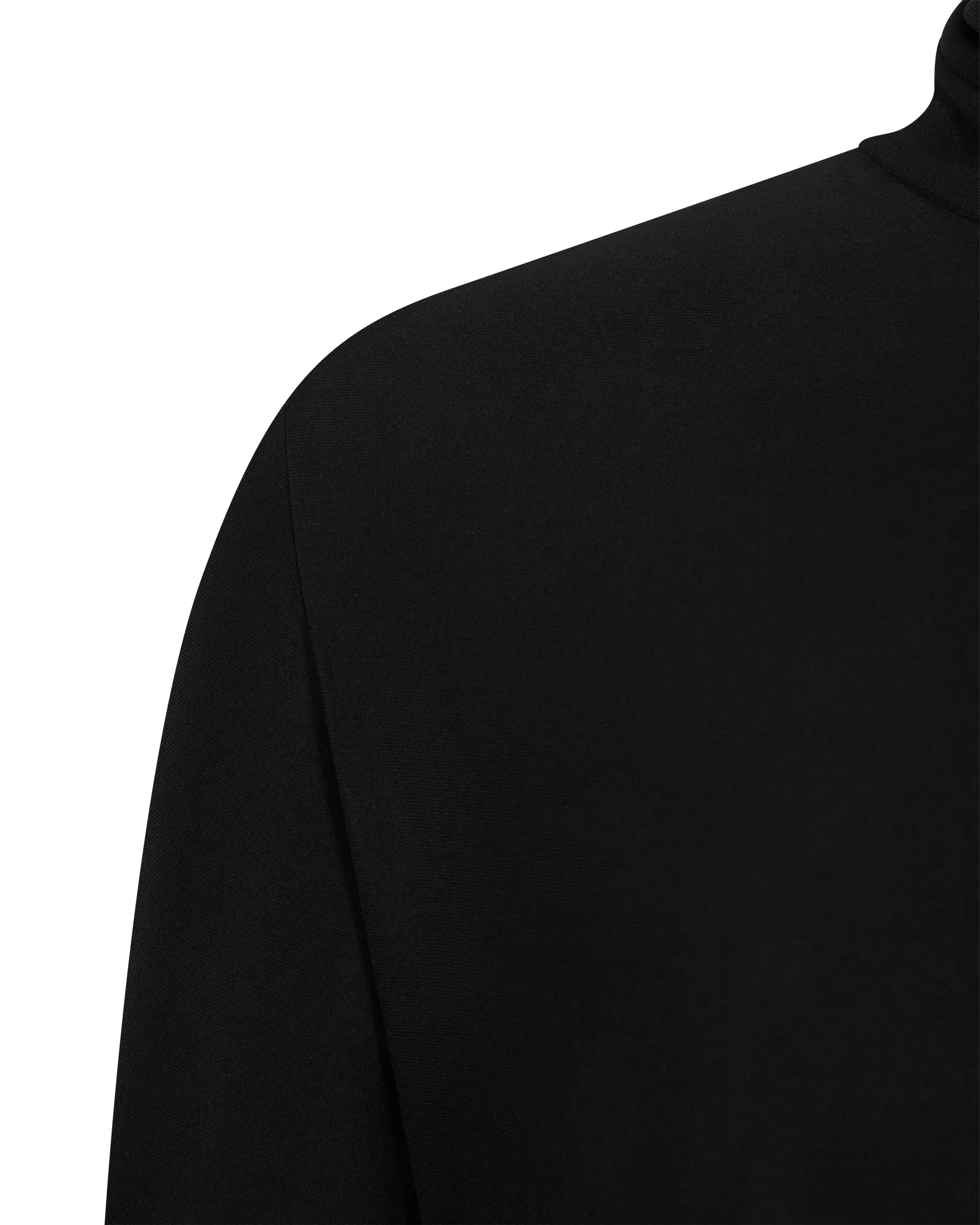 Slim Fit Long Sleeve Turtle Top Short
