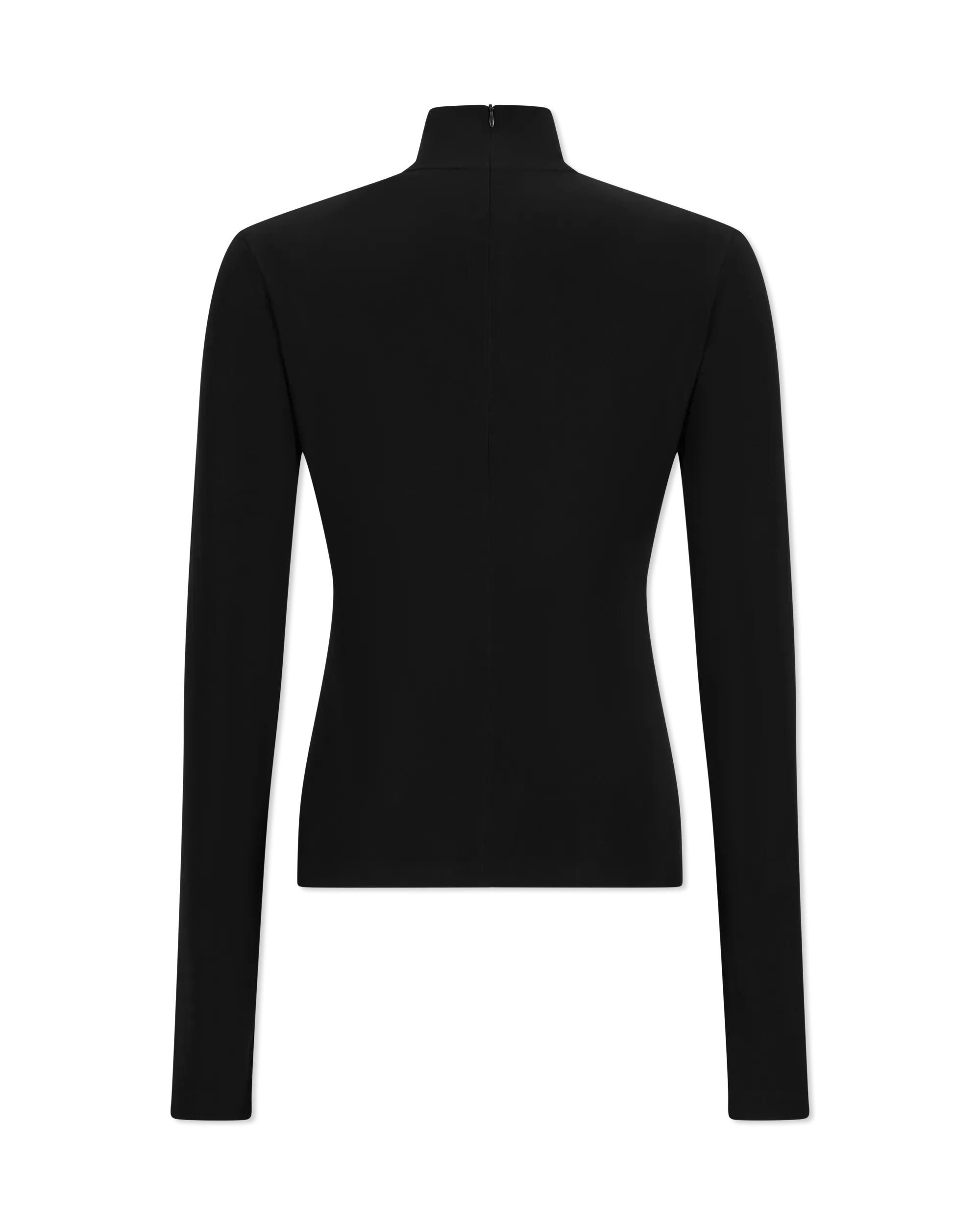 Slim Fit Long Sleeve Turtle Top Short