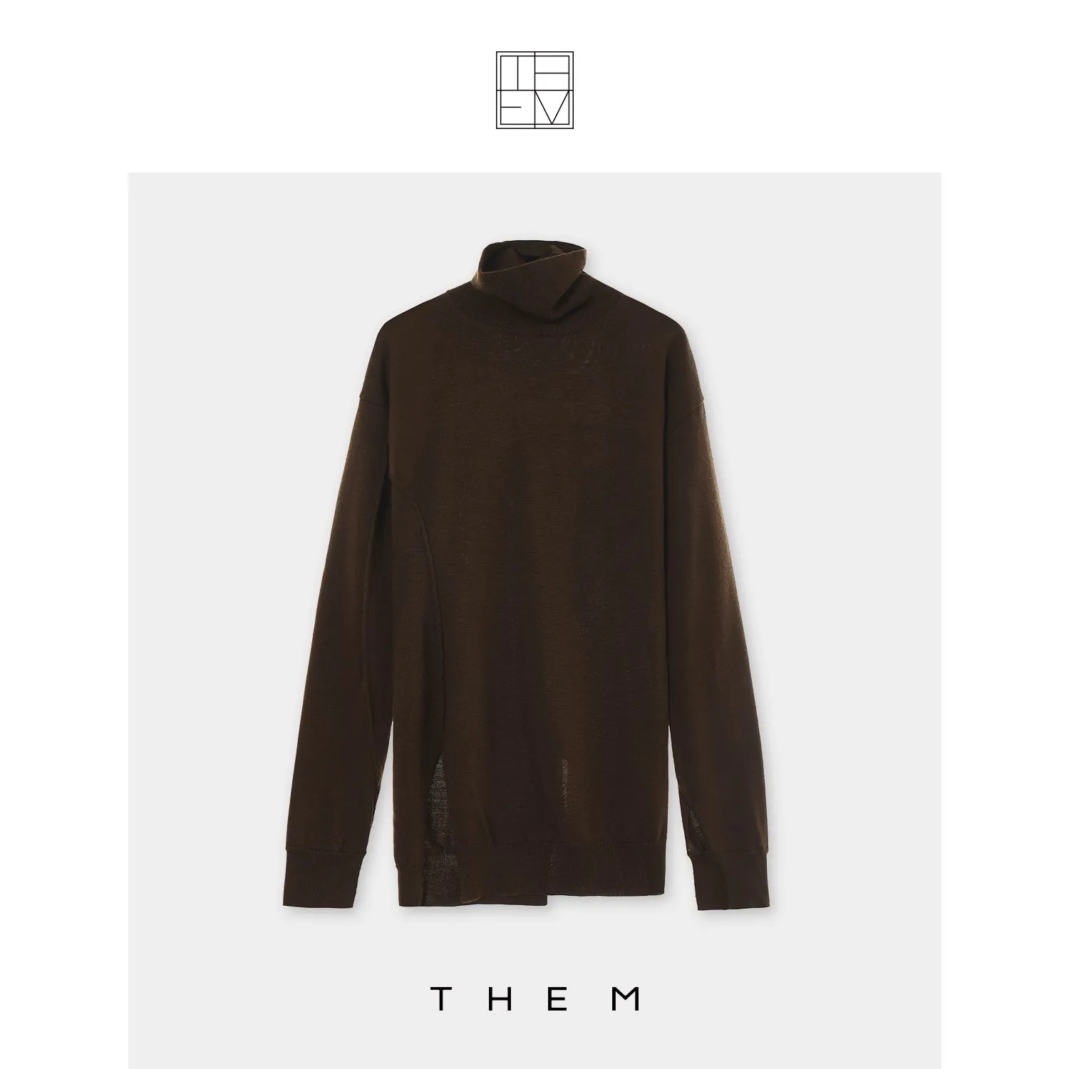 Slim High Neck Sweater
