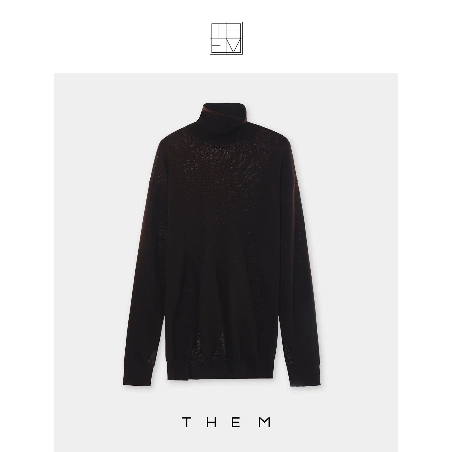 Slim High Neck Sweater