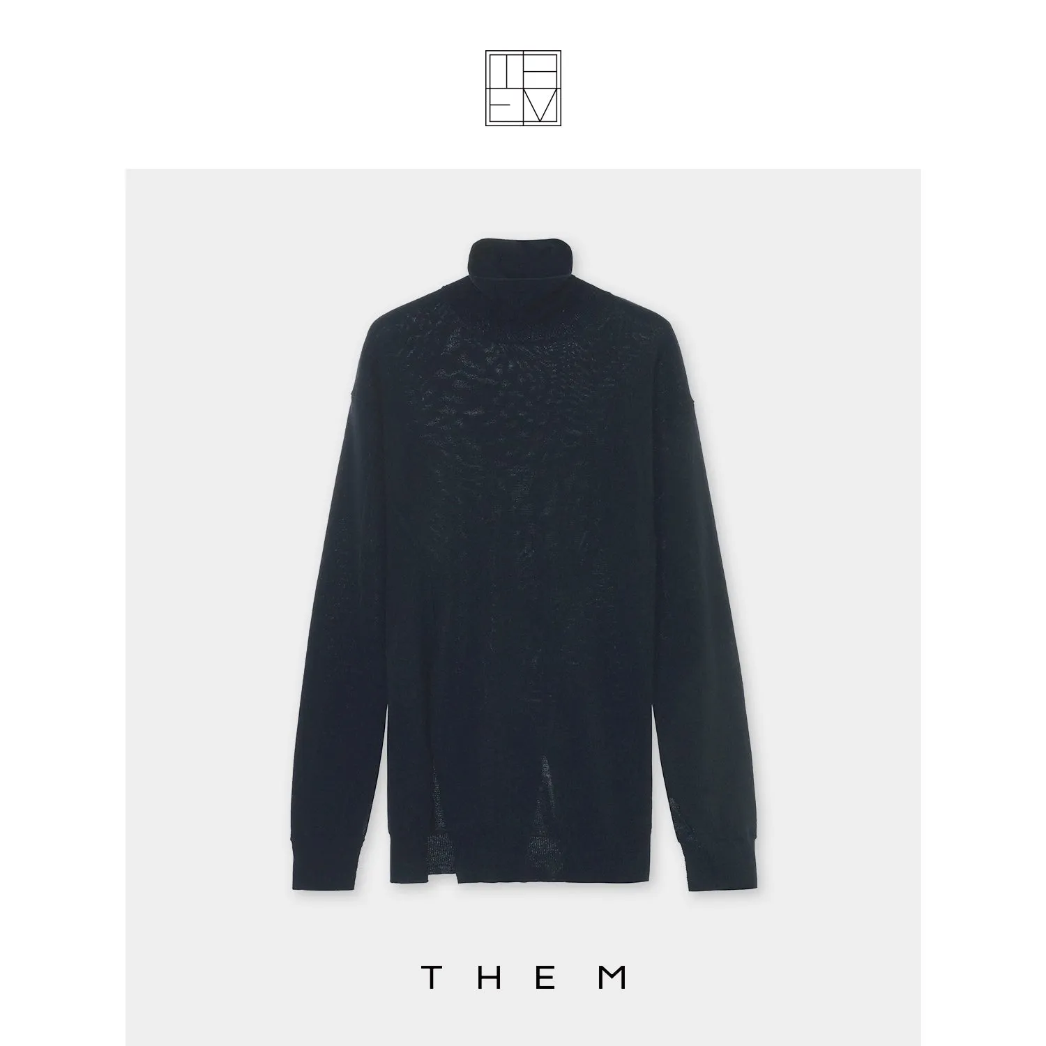 Slim High Neck Sweater